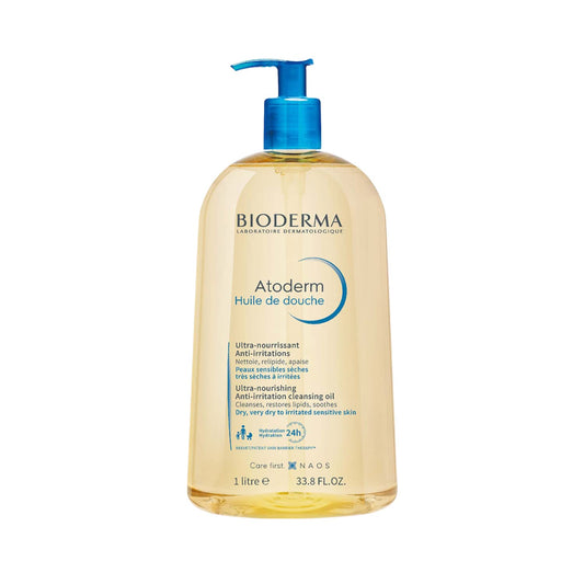 Bioderma Atoderm Shower Oil, Cleansing Oil For Face & Body